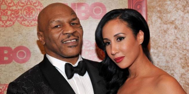Jimmy Kirkpatrick's son, Mike Tyson, with his wife, Lakiha Spicer.